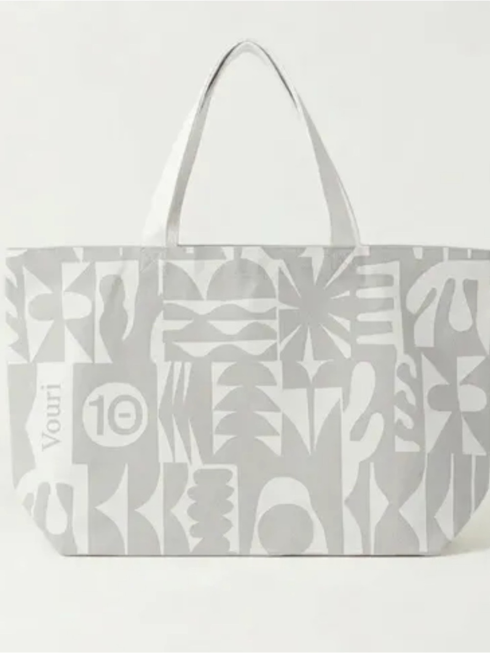 Vuori Ltd Edition 10th Anniversary Father's Day Canvas Tote Bag Grey White NWT